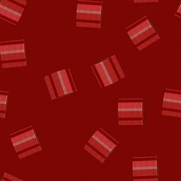 Seamless pattern Stack of red indian traditional churi bangles 스톡 일러스트