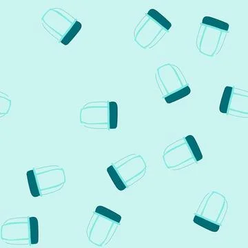 Seamless pattern stackable food storage container baby cartoon vector Stockillustratie