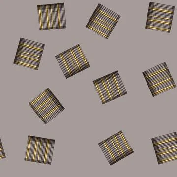 Seamless pattern Stacked traditional indian churi bracelets with intricate go Stock Illustration