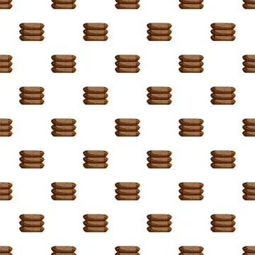Seamless pattern with stacks of wooden planks Stock Illustration