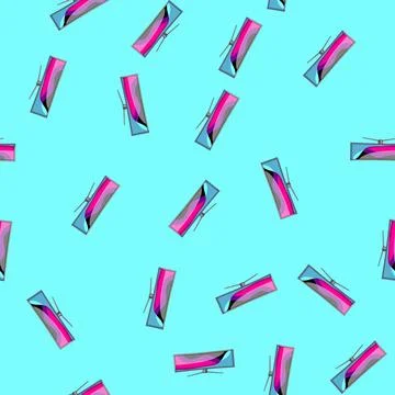 Seamless pattern stage curved screen cartoon vector イラスト素材