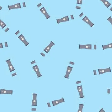 Seamless pattern stainless spice grinder cartoon vector イラスト素材