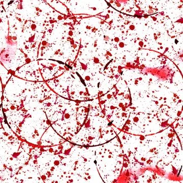 Seamless pattern of stains from glasses of wine and splashes イラスト素材