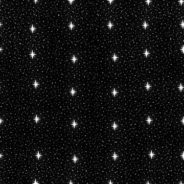 Seamless pattern star abstract symbol space.Astrology background doodle style. Stock Illustration