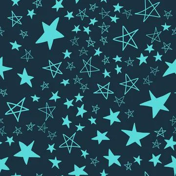 Seamless pattern, star asterisk, vector illustration design with star Illustrazione stock