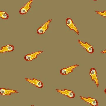 Seamless pattern star meteor cartoon vector 스톡 일러스트