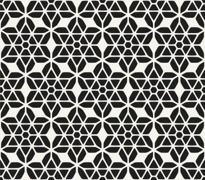 Seamless pattern with star ornament. Elegant vector decorative background Illustrazione stock