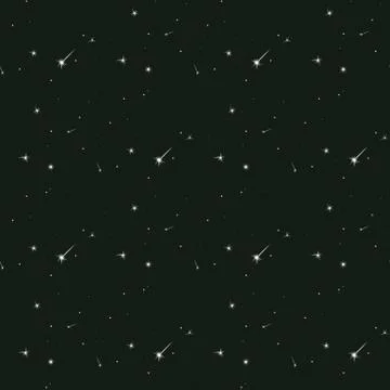 Seamless pattern starfield in the sky. Illustrazione stock