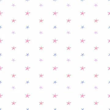 Seamless pattern starfish. minimalism pattern for children's textiles Stock Illustration