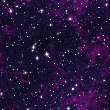 Seamless  pattern   of starry sky Stock Illustration