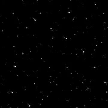 Seamless pattern of the starry sky. Illustrazione stock