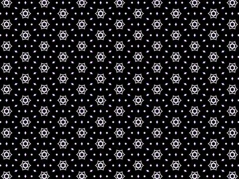 Seamless pattern with stars on black background Stock Illustration