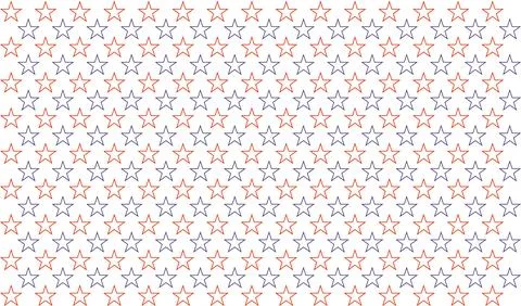 Seamless pattern with stars on the concept of the American flag. USA celebrat Stock Illustration