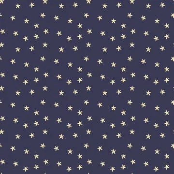 Seamless pattern with stars on a dark blue background. Seamless Scandinavian Stock Illustration