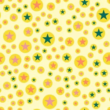 Seamless pattern with stars decorative modern print wallpaper colorful texture Stock Illustration