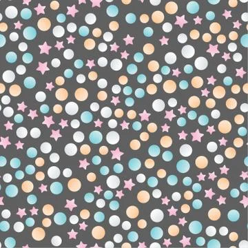 Seamless pattern with stars Stock Illustration