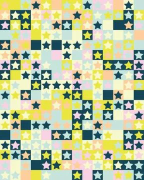Seamless pattern with stars Stock Illustration
