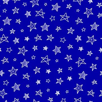 Seamless pattern with stars. Stock Illustration