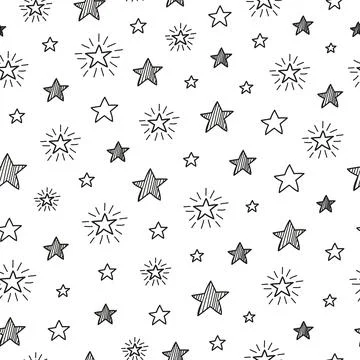 Seamless pattern with stars. Stock Illustration