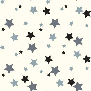Seamless pattern with stars. Vector background of the stars. Stock Illustration
