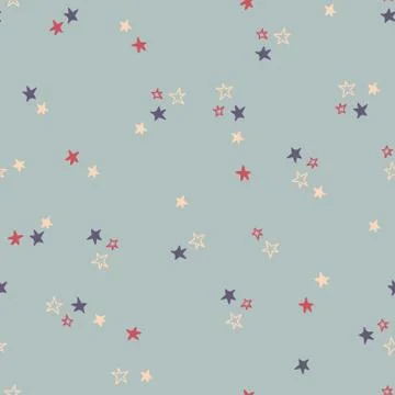 Seamless pattern with stars. Vector illustration. Stock Illustration