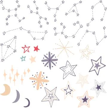 Seamless pattern with stars. Vector illustration. Stock Illustration