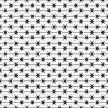 Seamless Pattern of Stars, Vector Seamless Geometry Pattern for Postcards, wa Stock Illustration