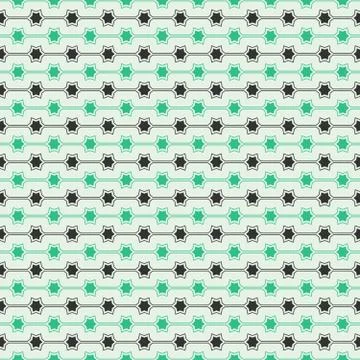 Seamless Pattern of Stars, Vector Seamless Geometry Pattern for Postcards, wa Stock Illustration