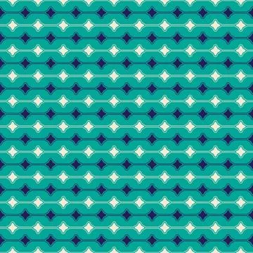 Seamless Pattern of Stars, Vector Seamless Geometry Pattern for Postcards, wa Illustrazione stock
