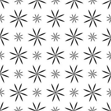 Seamless pattern with stars on white background Stock Illustration