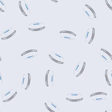 Seamless pattern statement bracelet silver cartoon vector Illustrazione stock