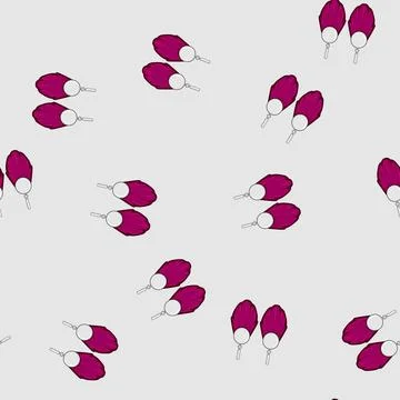Seamless pattern statement tassel earrings cartoon vector Illustrazione stock