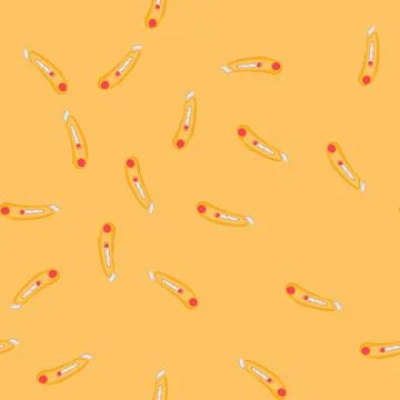 Seamless pattern stationery cutter knife cartoon vector Stock Illustration