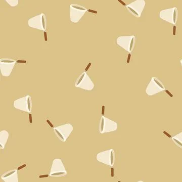 Seamless pattern steel reusable coffee filter cartoon vector イラスト素材