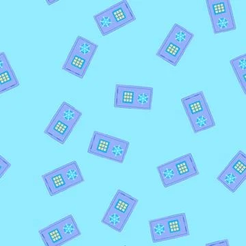 Seamless pattern steel safe cartoon vector Illustrazione stock
