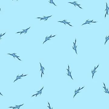 Seamless pattern stemless ice crack cartoon vector Stock Illustration