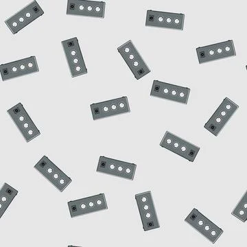 Seamless pattern stereo headphone amp cartoon vector Stock Illustration