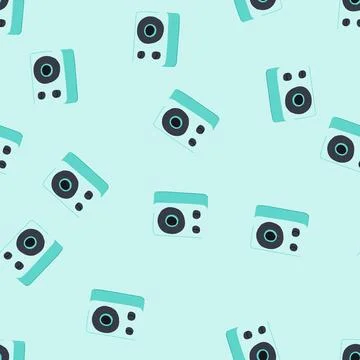 Seamless pattern stereo speaker music cartoon vector Stock Illustration