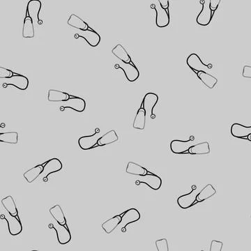 Seamless pattern stethoscope stethoscope cartoon vector Illustrazione stock