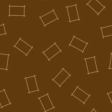 Seamless pattern stick bamboo frame cartoon vector Illustrazione stock