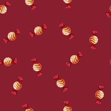 Seamless pattern stick candy cartoon vector Stock Illustration