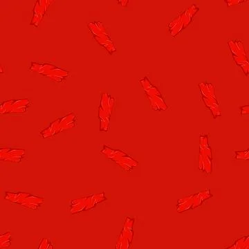 Seamless pattern sticker red tape cartoon vector Stock Illustration