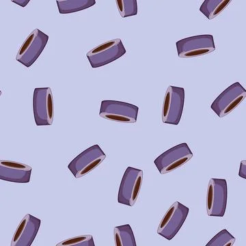 Seamless pattern sticky duct tape cartoon vector イラスト素材
