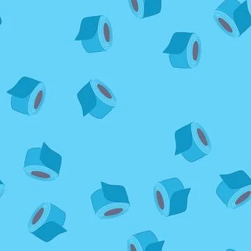 Seamless pattern sticky duct tape cartoon vector Illustrazione stock