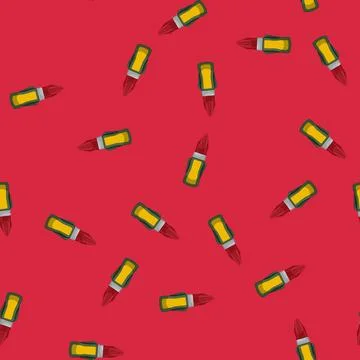 Seamless pattern sticky glue bottle cartoon vector Stock Illustration