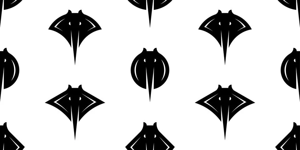 Seamless pattern with Stingray Stock Illustration