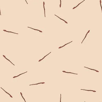 Seamless pattern stitch suture cartoon vector Stock Illustration