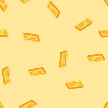 Seamless pattern stock gold bar cartoon vector Stock Illustration