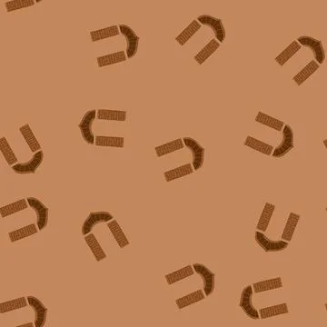 Seamless pattern stone archway structure representing entry and passage Stock Illustration