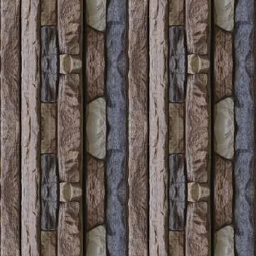 Seamless pattern with stone blocks Stock Photos